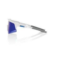 100% SPEEDCRAFT® XS MATTE WHITE BLUE MULTILAYER MIRROR LENS + CLEAR LENS INCLUDED