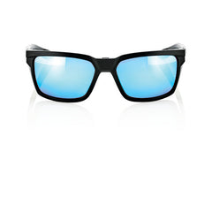 100% DAZE MATTE BLACK HiPER® BLUE MULTILAYER MIRROR LENS