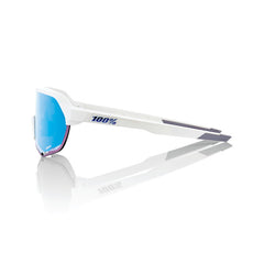 100% S2® MATTE WHITE HiPER® BLUE MULTILAYER MIRROR LENS + CLEAR LENS INCLUDED