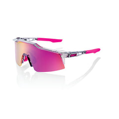 100% SPEEDCRAFT® SL TOKYO NIGHT POLISHED TRANSLUCENT GREY - PURPLE MULTILAYER MIRROR LENS + CLEAR LENS INCLUDED