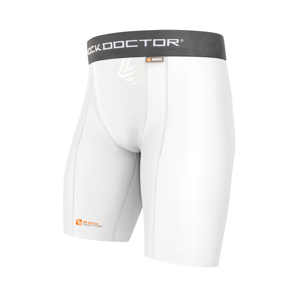 SHOCK DOCTOR CORE COMPRESSION SHORT WITH CUP POCKET HAWAIIANHARDBALL